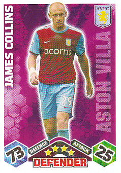 James Collins Aston Villa 2009/10 Topps Match Attax #EX7